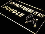 Best Friend Poodle LED Light Sign - LED Gift Works
