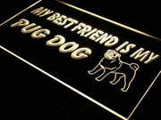Best Friend Pug Dog LED Light Sign - LED Gift Works