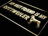 Best Friend Rottweiler LED Light Sign - Way Up Gifts