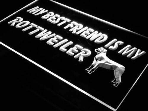 Best Friend Rottweiler LED Light Sign - Way Up Gifts