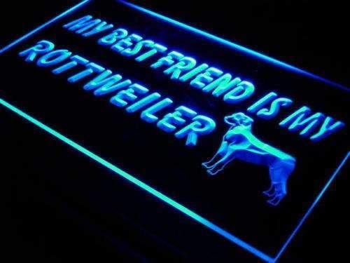 Best Friend Rottweiler LED Light Sign - Way Up Gifts