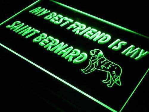 Best Friend Saint Bernard LED Light Sign - Way Up Gifts