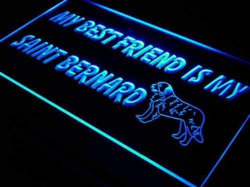 Best Friend Saint Bernard LED Light Sign - Way Up Gifts