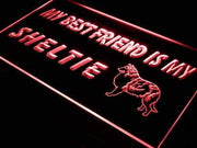 Best Friend Sheltie LED Light Sign - LED Gift Works