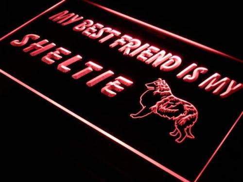 Best Friend Sheltie LED Light Sign - Way Up Gifts