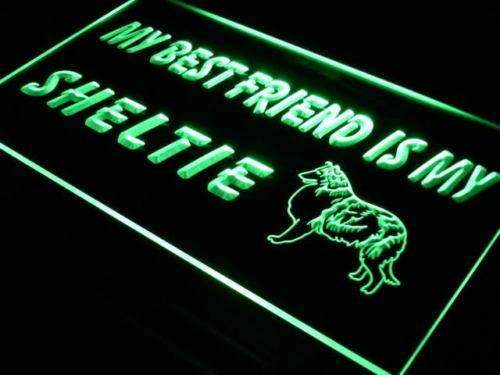 Best Friend Sheltie LED Light Sign - Way Up Gifts