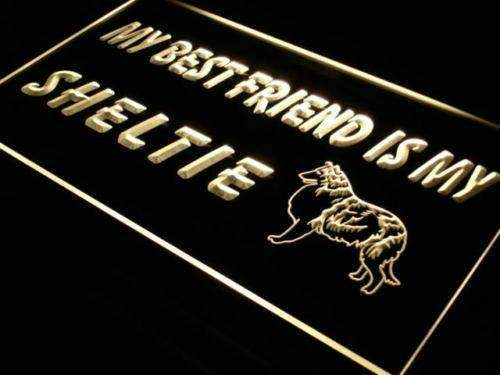 Best Friend Sheltie LED Light Sign - Way Up Gifts