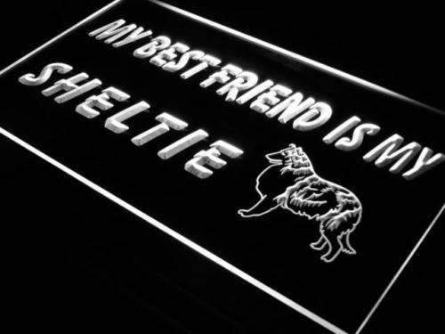 Best Friend Sheltie LED Light Sign - Way Up Gifts