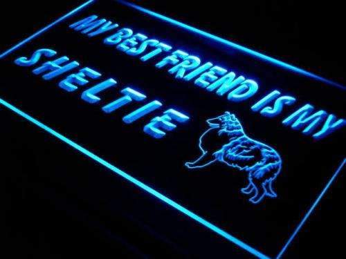 Best Friend Sheltie LED Light Sign - Way Up Gifts