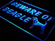 Beware of Beagle LED Light Sign - LED Gift Works