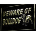 Beware of Bulldog LED Light Sign - Way Up Gifts