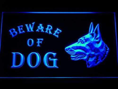 Beware of Dog II LED Light Sign - LED Gift Works