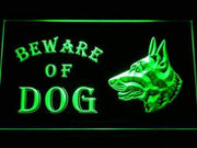 Beware of Dog II LED Light Sign - LED Gift Works