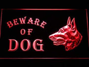 Beware of Dog II LED Light Sign - LED Gift Works