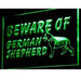 Beware of German Shepherd LED Light Sign - Way Up Gifts
