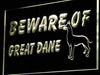 Beware of Great Dane LED Light Sign - Way Up Gifts