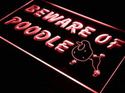 Beware of Poodle LED Light Sign - LED Gift Works