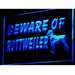 Beware of Rottweiler LED Light Sign - Way Up Gifts