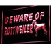 Beware of Rottweiler LED Light Sign - Way Up Gifts