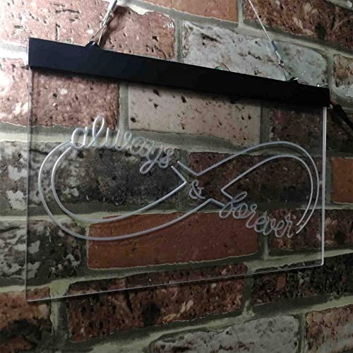 Love Infinity Always & Forever LED Light Sign - Way Up Gifts