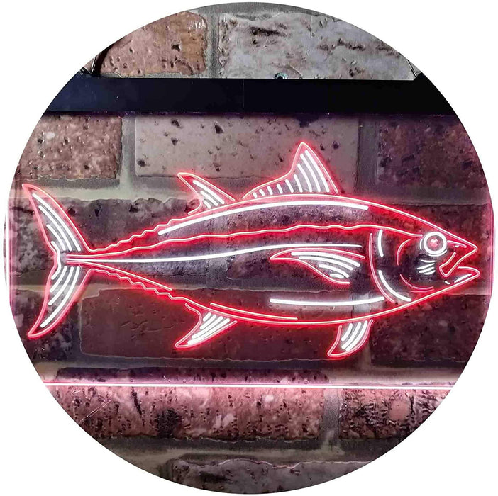 Tuna Fish Bait Store Fishing Beach Decor LED Light Sign - Way Up Gifts