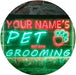 Personalized Paw Print Pet Grooming LED Light Sign - Way Up Gifts