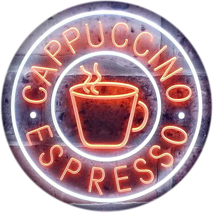 Coffee Cappuccino Espresso LED Light Sign - Way Up Gifts