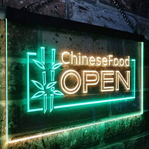 Open Restaurant Chinese Food LED Light Sign - Way Up Gifts