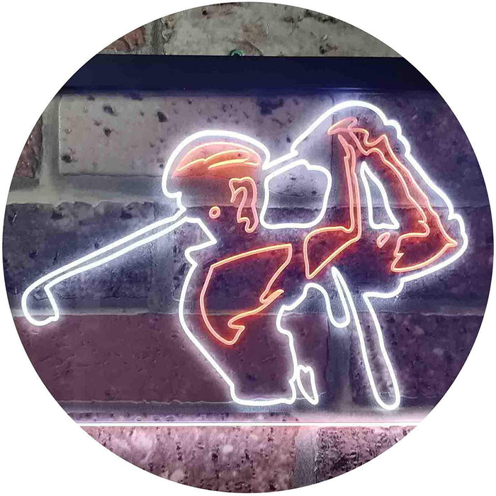 Golf Course Pro Shop Golf Player LED Light Sign - Way Up Gifts