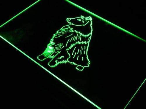 Bi Black Sheltie LED Light Sign - Way Up Gifts