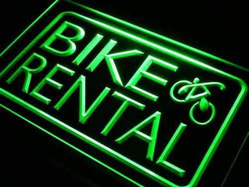 Bicycle Bike Rental LED Light Sign - Way Up Gifts