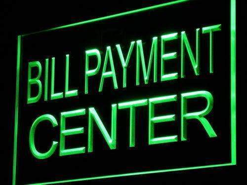 Bill Payment Center LED Light Sign - LED Gift Works