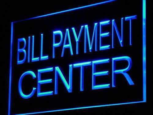 Bill Payment Center LED Light Sign - LED Gift Works