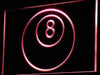 Billiards Eight Ball LED Light Sign - Way Up Gifts