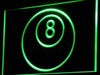 Billiards Eight Ball LED Light Sign - Way Up Gifts