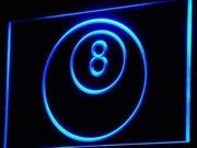 Billiards Eight Ball LED Light Sign - LED Gift Works