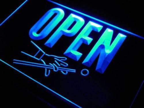 Billiards Pool Hall Open LED Light Sign - Way Up Gifts
