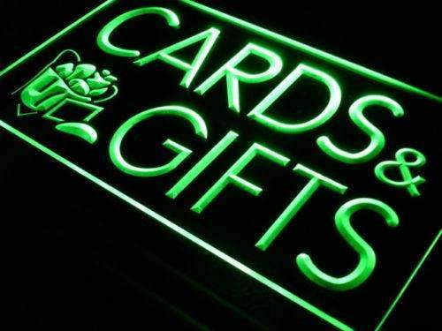 Birthday Cards Gift Shop LED Light Sign - LED Gift Works