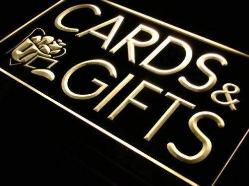 Birthday Cards Gift Shop LED Light Sign - LED Gift Works
