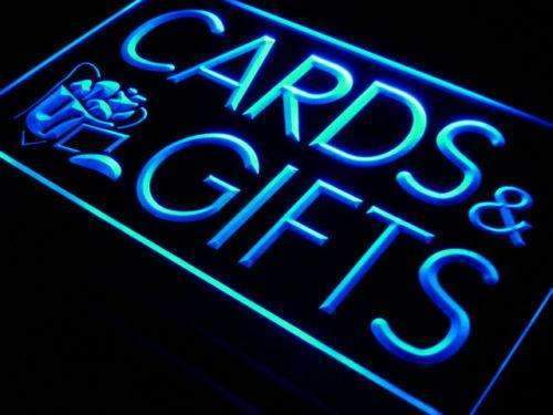 Birthday Cards Gift Shop LED Light Sign - Way Up Gifts