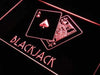 Blackjack Poker LED Light Sign - Way Up Gifts