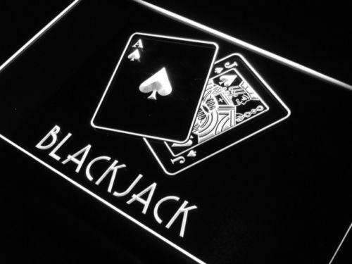 Blackjack Poker LED Light Sign - Way Up Gifts
