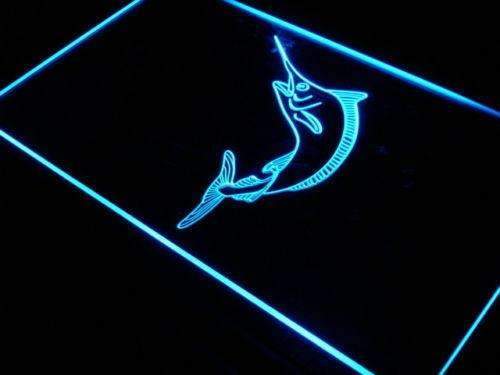 Blue Marlin Fish LED Light Sign - Way Up Gifts