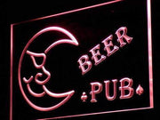 Blue Moon Beer Pub LED Light Sign - LED Gift Works