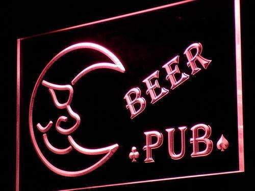 Blue Moon Beer Pub LED Light Sign - LED Gift Works