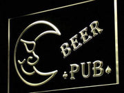Blue Moon Beer Pub LED Light Sign - LED Gift Works