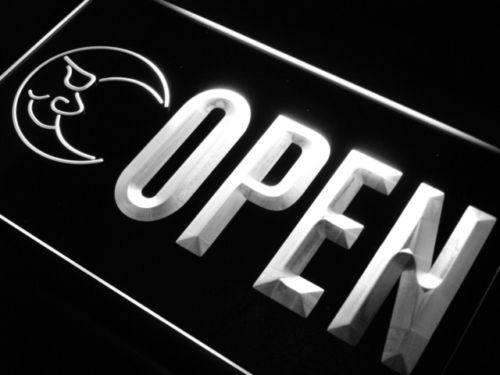 Blue Moon Open LED Light Sign - LED Gift Works