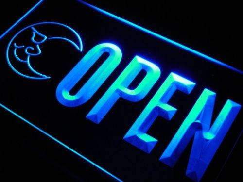 Blue Moon Open LED Light Sign - Way Up Gifts