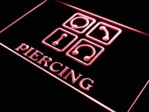 Body Ear Piercing LED Light Sign - LED Gift Works