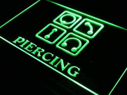 Body Ear Piercing LED Light Sign - LED Gift Works